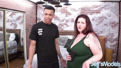 BBW In Stockings Princess Gemini In Amateur Interracial   Chubby Club Owner Fucks The BBC Cleaning Man
