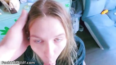 Busty Blonde Chick Knows How To Suck And Fuck Perfectly   POV Blowjob With Cum On Face