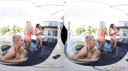 Naughty America Three Hotties Bang Their Friend’s Son In VR   Brandi Love