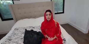 Arab Amateur Babe Rides POV Cock While Twerking Bigass